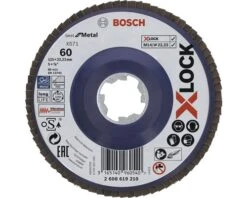 BOSCH Lamellenschijf X-Lock Best For Metal Ø 125 Mm, K60