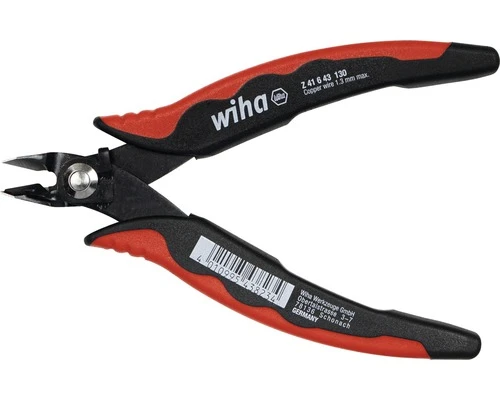 WIHA Zijkniptang Electronic 130 Mm Met Openingsveer Met Afschuining 1 WIHA Zijkniptang Electronic 130 Mm Met Openingsveer Met Afschuining