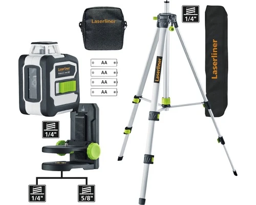 LASERLINER 360°-lijnlaser CompactLine-Laser G360 Set (incl. Statief) 1 LASERLINER 360°-lijnlaser CompactLine-Laser G360 Set (incl. Statief)