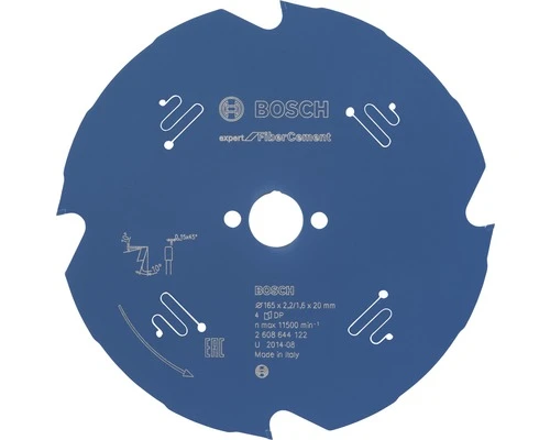 BOSCH Cirkelzaagblad Expert For FiberCement Ø 165x20x2,2 Mm 4T 1 BOSCH Cirkelzaagblad Expert For FiberCement Ø 165x20x2,2 Mm 4T