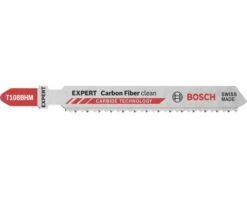 BOSCH Decoupeerzaagblad T 108 BHM Expert Carbon Fiber Clean, 3 Stuks