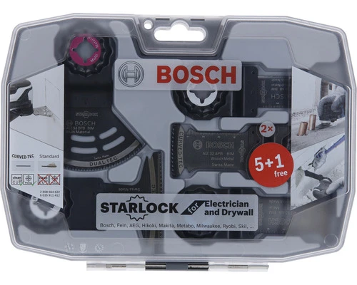 BOSCH Multitool Zaagbladset Starlock For Electrician And Drywall, 6-delig 2 BOSCH Multitool Zaagbladset Starlock For Electrician And Drywall, 6-delig - Afbeelding 2