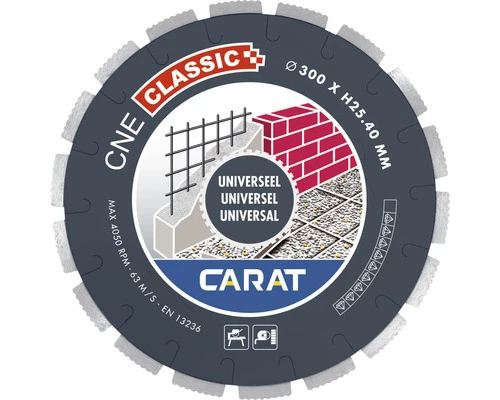 CARAT Diamantzaagblad Universeel Ø350x25,4 Mm CNEC 1 CARAT Diamantzaagblad Universeel Ø350x25,4 Mm CNEC