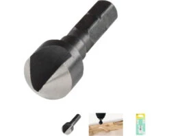 WOLFCRAFT Verzinkboor WS Ø 10 Mm Zeskantschacht