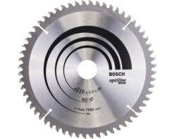 BOSCH Cirkelzaagblad Optiline Wood Ø 216x30x2 Mm 60T