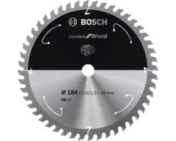 BOSCH Cirkelzaagblad Standard For Wood Ø 184x16x1,6 Mm 48T
