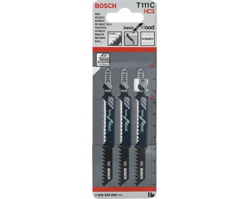 BOSCH Decoupeerzaagblad T 111 C 3-pak 2 BOSCH Decoupeerzaagblad T 111 C 3-pak - Afbeelding 2