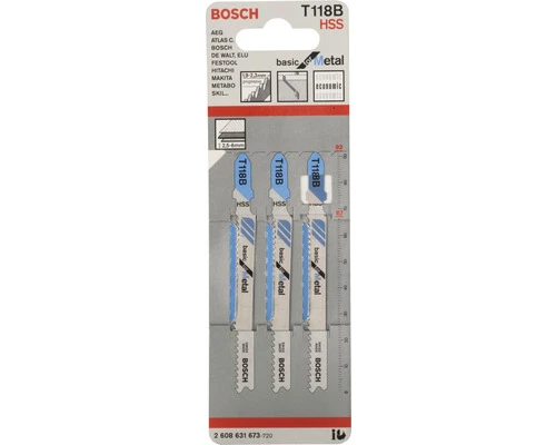 BOSCH Decoupeerzaagblad T 118 B 3-pak 2 BOSCH Decoupeerzaagblad T 118 B 3-pak - Afbeelding 2
