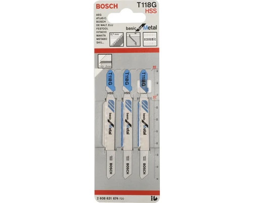 BOSCH Decoupeerzaagblad T 118 G 3-pak 2 BOSCH Decoupeerzaagblad T 118 G 3-pak - Afbeelding 2