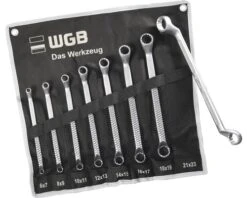WGB Ringsleutelset In Roltas 8-delig
