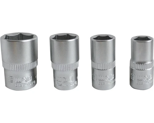 WGB Doppenset 1/4" Binnenzeskant, 4-delig 1 WGB Doppenset 1/4" Binnenzeskant, 4-delig