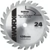 WORX Cirkelzaagblad WA5046 Voor Hout Ø 120x9,5x1,2 Mm 24T