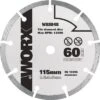 WORX Cirkelzaagblad WA5048 Voor Keramische Tegels Ø 115x9,5x1,6 Mm 9T