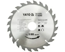 YATO Cirkelzaagblad YT-6060 184x30x3,2 Mm 24T