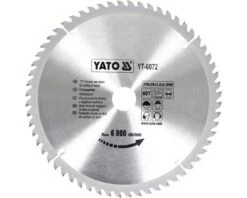 YATO Cirkelzaagblad YT-6072 250x30x3,2 Mm 60T