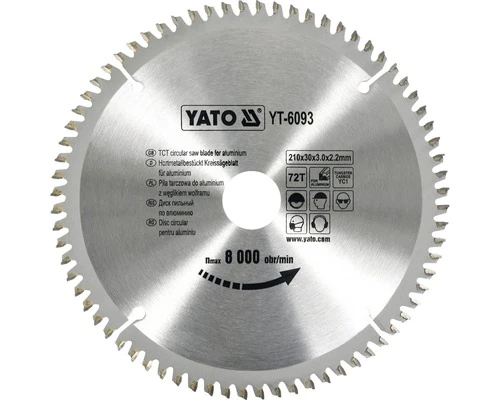 YATO Cirkelzaagblad YT-6093 210x30x3,0 Mm 72T 2 YATO Cirkelzaagblad YT-6093 210x30x3,0 Mm 72T - Afbeelding 2