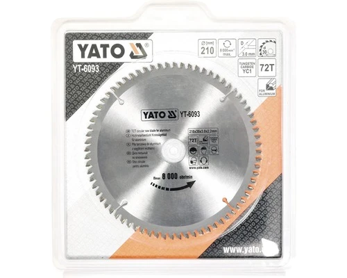 YATO Cirkelzaagblad YT-6093 210x30x3,0 Mm 72T 3 YATO Cirkelzaagblad YT-6093 210x30x3,0 Mm 72T - Afbeelding 3