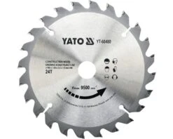 YATO Cirkelzaagblad YT-60480 160x20x2,2 Mm 24T