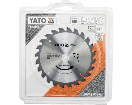 YATO Cirkelzaagblad YT-60480 160x20x2,2 Mm 24T 3 YATO Cirkelzaagblad YT-60480 160x20x2,2 Mm 24T - Afbeelding 3