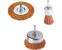 WOLFCRAFT Borstelset Nylon 6 Mm, 3-delig