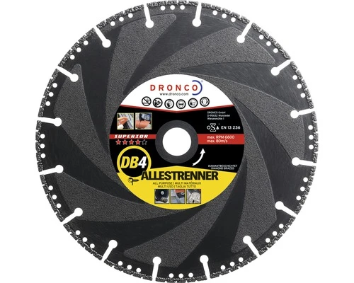 DRONCO Diamantslijpschijf DB4 Ø 125x22,23 Mm 1 DRONCO Diamantslijpschijf DB4 Ø 125x22,23 Mm