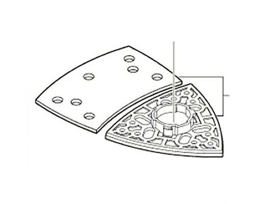 BOSCH Schuurzool Voor PSM 160A 2 BOSCH Schuurzool Voor PSM 160A - Afbeelding 2