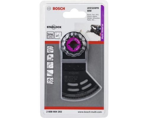 BOSCH Segmentzaagblad Starlock AYZ 53 BPB Bimetaal Voor Hout En Metaal 2 BOSCH Segmentzaagblad Starlock AYZ 53 BPB Bimetaal Voor Hout En Metaal - Afbeelding 2