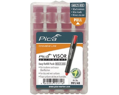 PICA 990/40 Visor Permanent Marker Navulling Rood 1 PICA 990/40 Visor Permanent Marker Navulling Rood