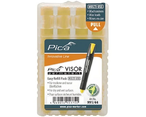 PICA 990/44 Visor Permanent Marker Navulling Geel 1 PICA 990/44 Visor Permanent Marker Navulling Geel