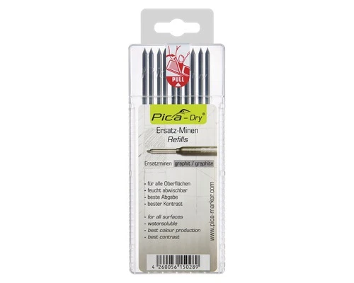 PICA 4030 Dry Navulling Grafiet, 10 Stuks 1 PICA 4030 Dry Navulling Grafiet, 10 Stuks
