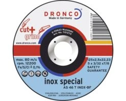 DRONCO Slijpschijf AS46T Inox Cut+Grind Ø 115x2,5x22,23 Mm