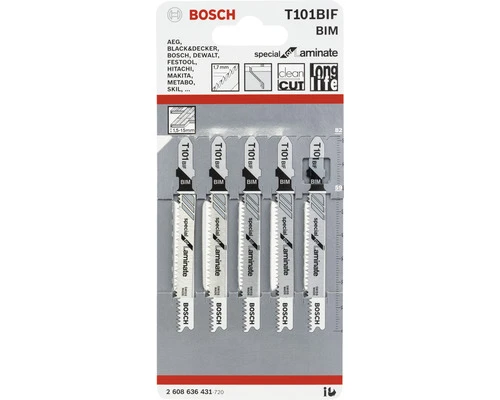 BOSCH Decoupeerzaagblad T 101 BIF 5-pak 2 BOSCH Decoupeerzaagblad T 101 BIF 5-pak - Afbeelding 2