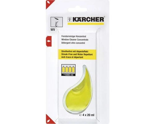 Kärcher KÄRCHER Glasreiniger Concentraat 4 X 20 Ml 1 Kärcher KÄRCHER Glasreiniger Concentraat 4 X 20 Ml