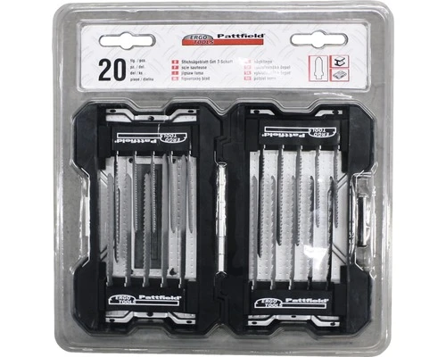 PATTFIELD Decoupeerzaagbladenset T-schacht, 20-delig 1 PATTFIELD Decoupeerzaagbladenset T-schacht, 20-delig