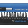 WITTE Bitset Stainless Combi Box Torx/PH/PZ, 11-delig