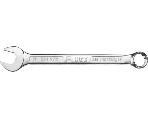 WGB Ringsteeksleutel Ringzijde 15° Hoek 6 Mm 1 WGB Ringsteeksleutel Ringzijde 15° Hoek 6 Mm