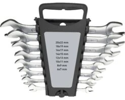 WGB Steeksleutelset 6x7 - 20x22 Mm , 8-delig
