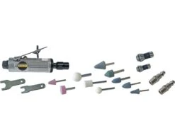 STANLEY Pneumatische Stiftslijper Met 10 Opzetstukken In Koffer