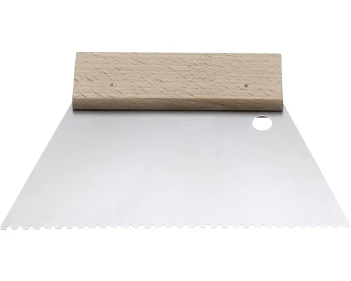 HUFA Lijmspatel 2x3 Getand Staal, 180 Mm 1 HUFA Lijmspatel 2x3 Getand Staal, 180 Mm