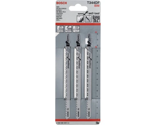 BOSCH Decoupeerzaagblad T 344 DF 3-pak 2 BOSCH Decoupeerzaagblad T 344 DF 3-pak - Afbeelding 2