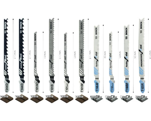 BOSCH Decoupeerzaagblad Set Robust Line 10-dlg 3 BOSCH Decoupeerzaagblad Set Robust Line 10-dlg - Afbeelding 3