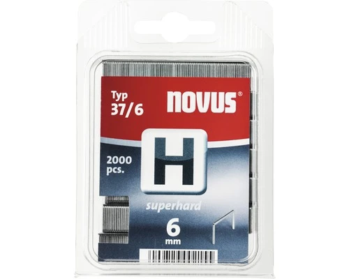 NOVUS Draadnieten, Fijn, Gehard, Type H 37/6 Mm, 2.000 St 2 NOVUS Draadnieten, Fijn, Gehard, Type H 37/6 Mm, 2.000 St - Afbeelding 2