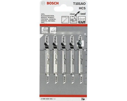 BOSCH Decoupeerzaagblad T 101 A0 5-pak 3 BOSCH Decoupeerzaagblad T 101 A0 5-pak - Afbeelding 3